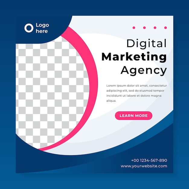 Digital business marketing social media post web banner Premium Vector