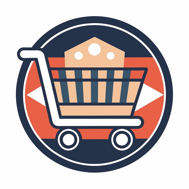 Digital Cart Sleek Logo Design for an Online Market Trolley