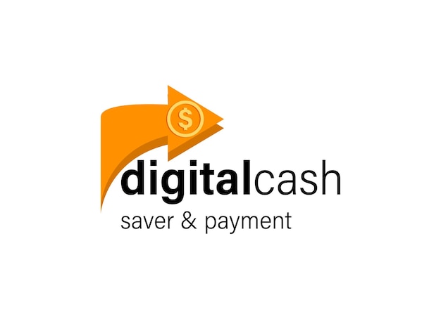 Digital Cash Money Logo Design Template Download