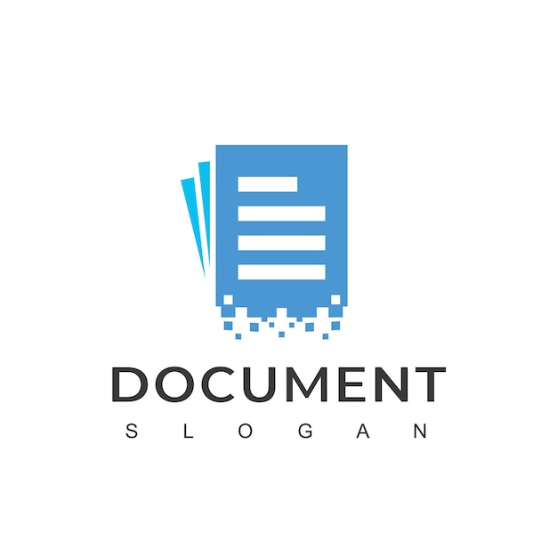 Digital Document Logo Design Template