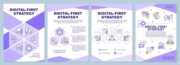 Digital first strategy brochure template