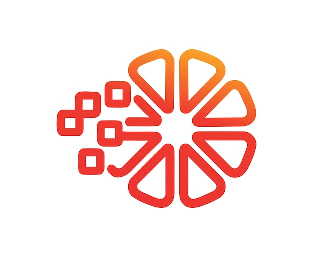 Digital Fruit Logo, Fruit Logo