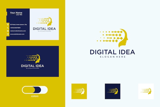 digital idea logo design and business card