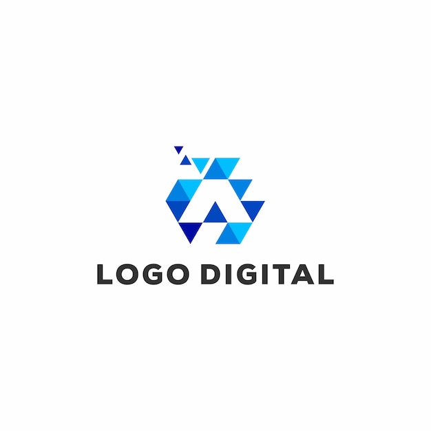 DIGITAL LOGO VECTOR TEMPLATE