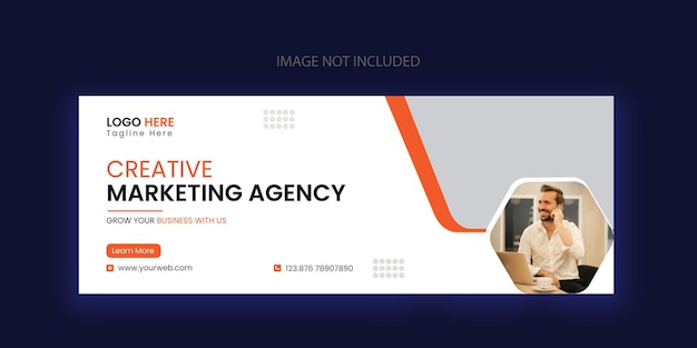 Digital marketing agency banner template Premium Vector