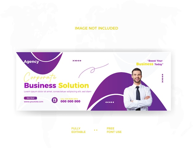 Digital marketing agency business expert social media post Facebook cover banner template design