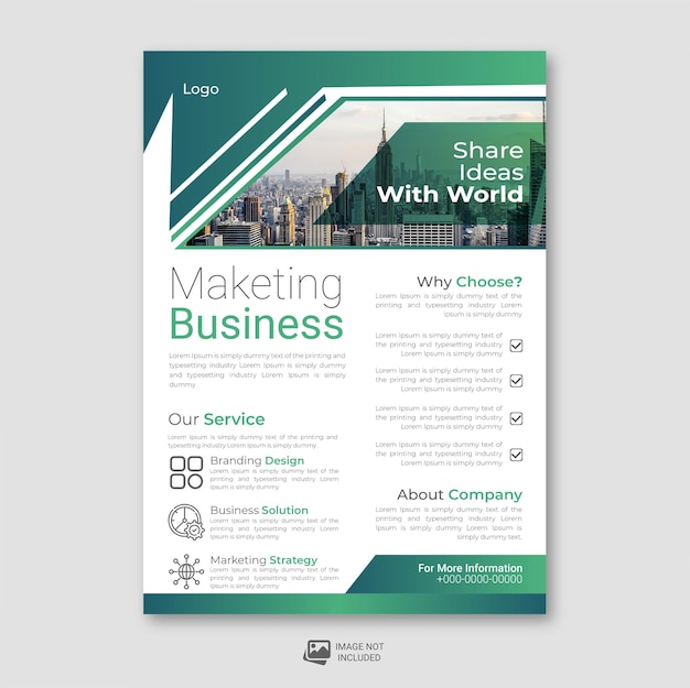 Digital Marketing agency business improve flyer design creative