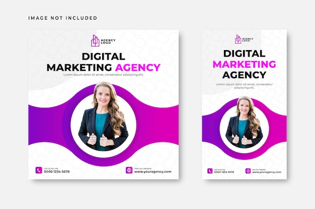 Digital Marketing Agency Business instagram Post Templates