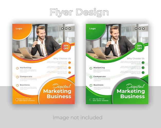 Digital marketing agency and business social media banner or flyer post template