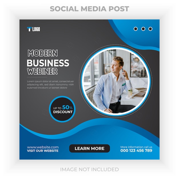 Digital marketing agency and business social media banner or flyer post template