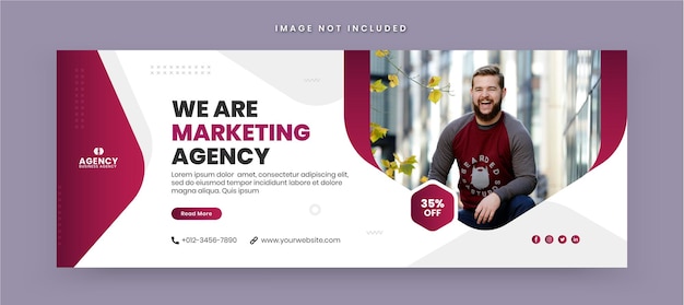 Digital marketing agency and corporate business facebook cover social media post banner