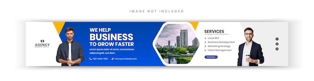 Digital marketing agency and corporate business flyer Linkdin cover social media post banner