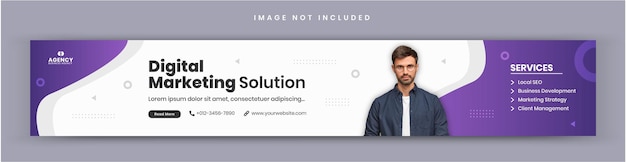 Digital marketing agency and corporate business LinkedIn cover social media post banner