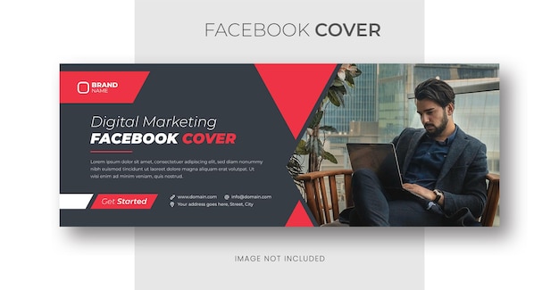 Digital marketing agency and corporate facebook cover template