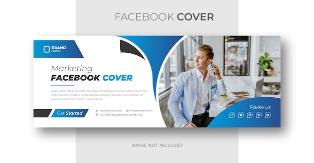 Digital marketing agency and corporate facebook cover template