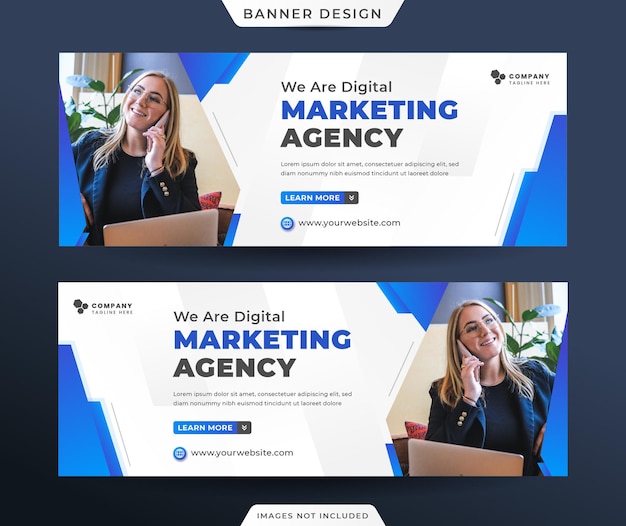 Digital marketing agency and corporate facebook cover template