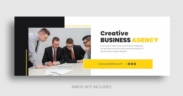 Digital marketing agency and corporate facebook cover and web banner template