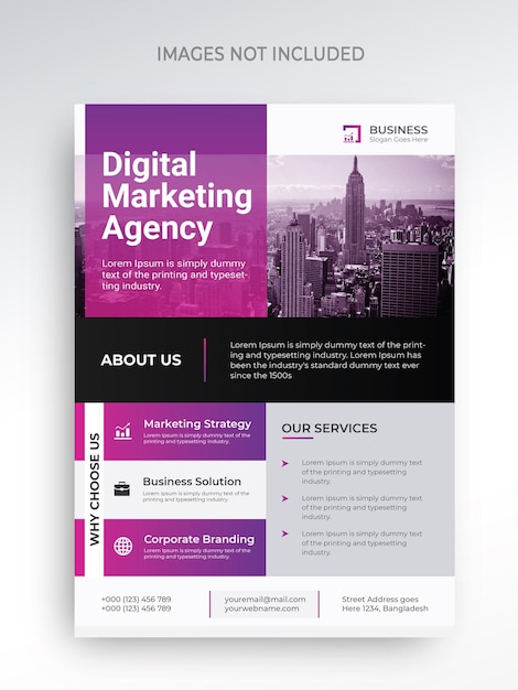 Digital Marketing Agency Corporate Flyer Template