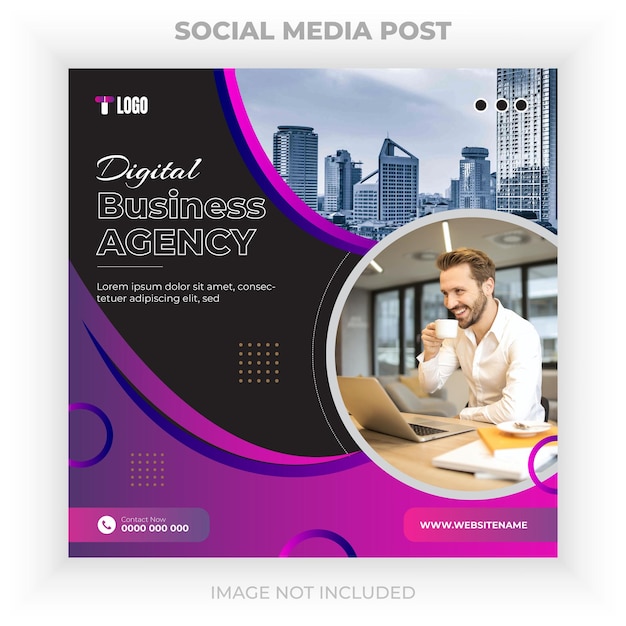 Digital marketing agency and corporate social media post design