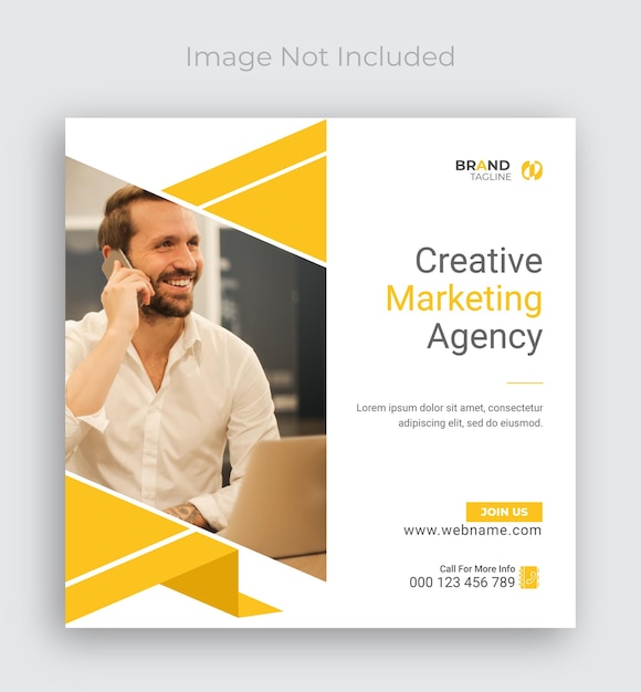 Digital marketing agency and corporate social media post template