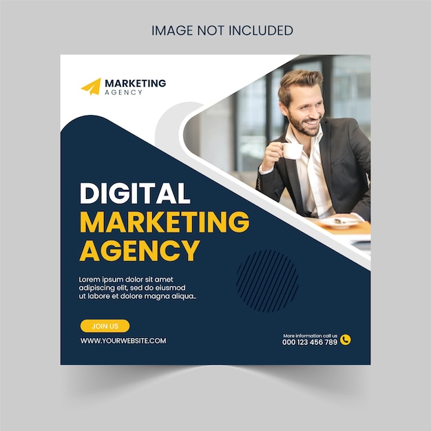 Digital marketing agency and corporate social media post template