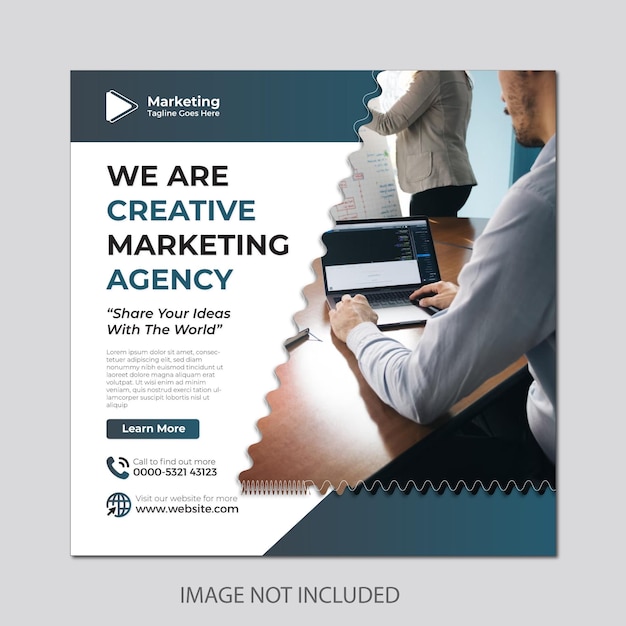 Digital marketing agency and corporate social media post template