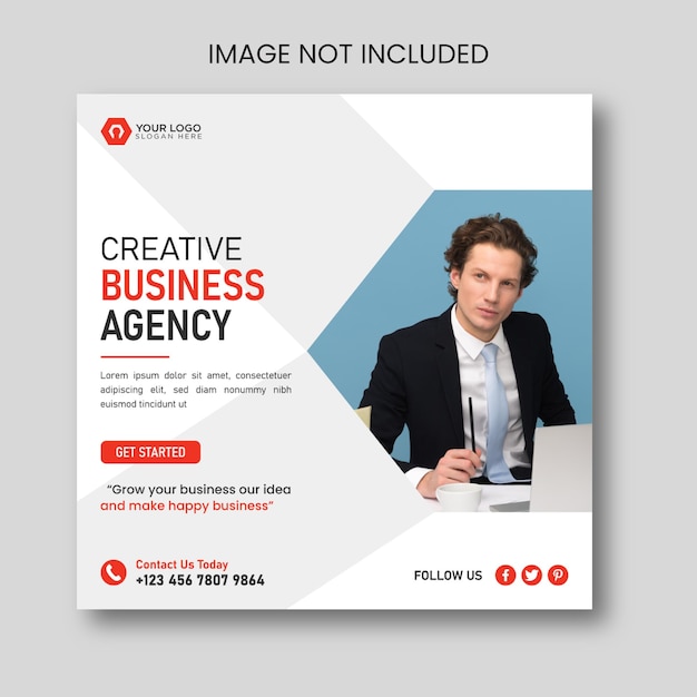 Digital marketing agency and corporate social media post template