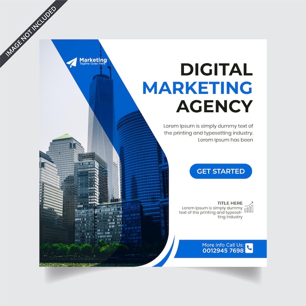 Digital marketing agency and corporate social media post Template