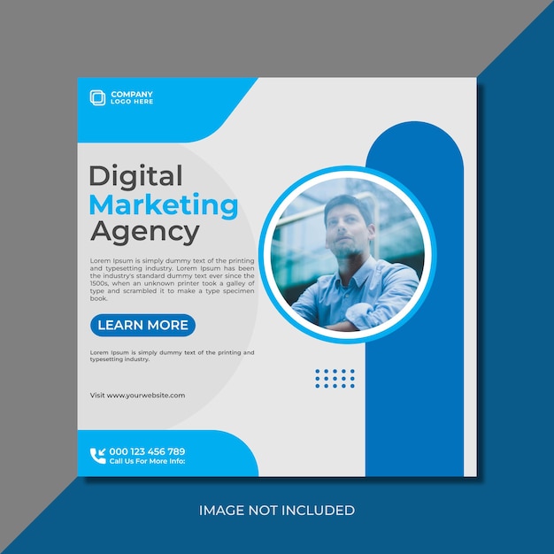 Digital marketing agency and corporate social media post template