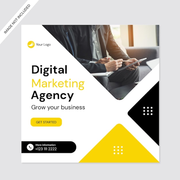 Digital marketing agency and corporate social media post template