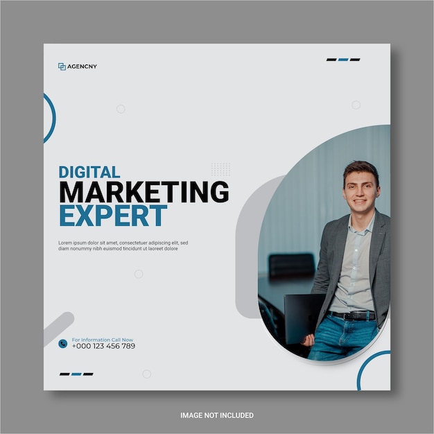 Digital marketing agency and corporate social media post