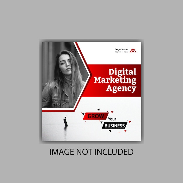 A digital marketing agency cover with a woman on it.