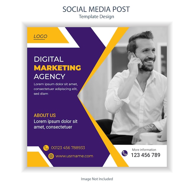 Digital Marketing Agency Facebook banner template Premium vector