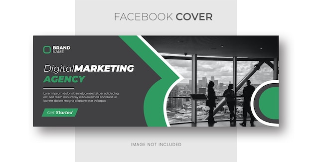 Digital marketing agency facebook cover template