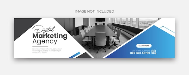 Digital marketing agency linkedin banner template