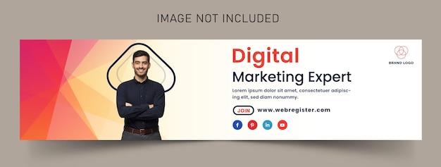 Digital Marketing Agency LinkedIn Cover Banner Template Premium Vector