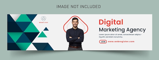 Digital Marketing Agency LinkedIn Cover Banner Template Premium Vector