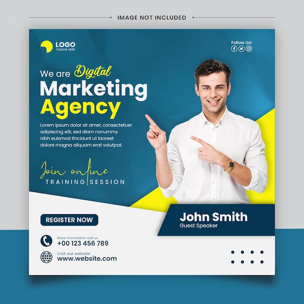 Digital Marketing Agency Media Social Post Template