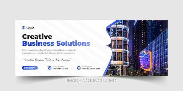 Digital marketing agency online corporate business facebook cover or web banner