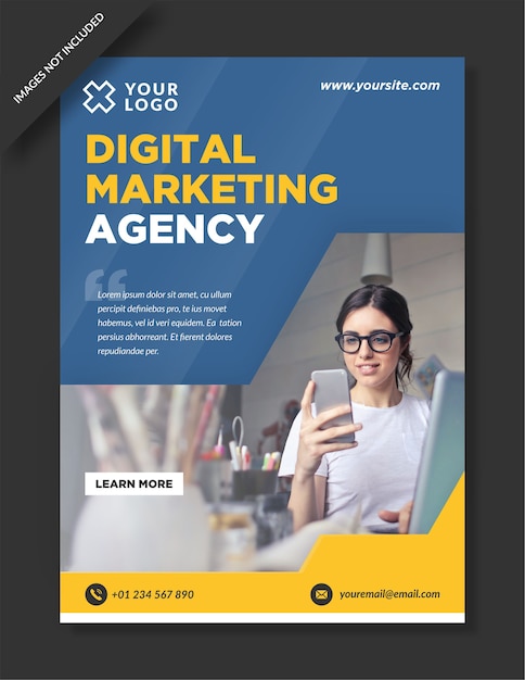 Digital marketing agency poster design