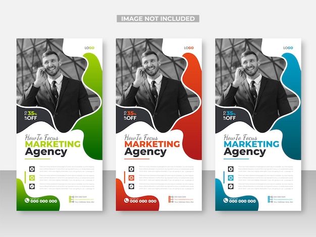 Digital Marketing Agency Rack Card or Corporate dl Flyer Design