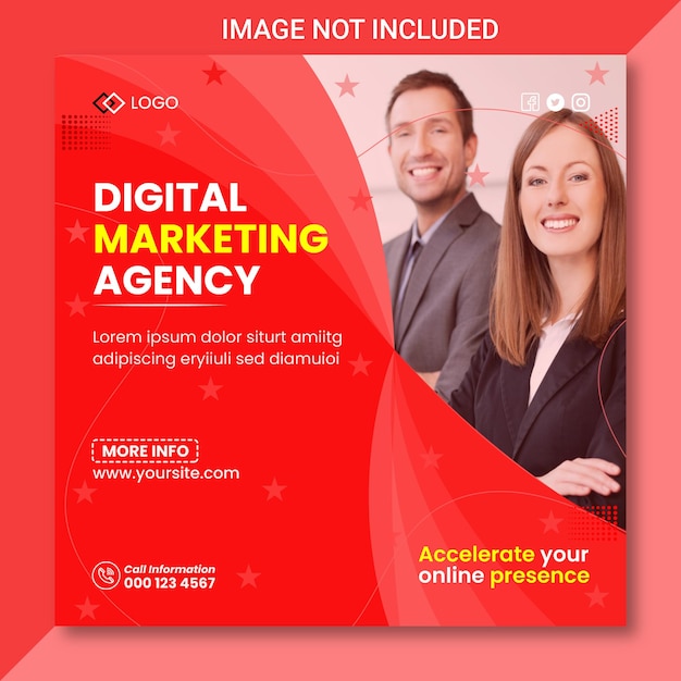 Digital marketing agency social media ad post