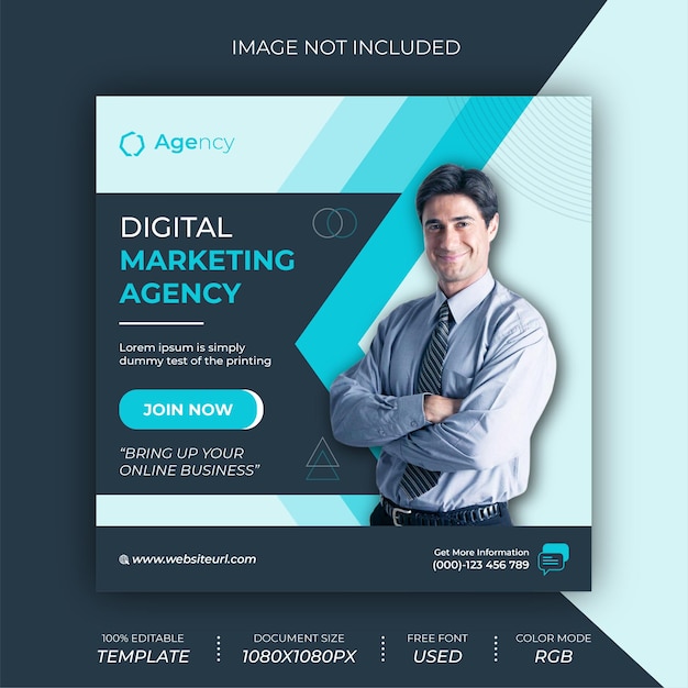 Digital Marketing Agency Social Media Banner Post Design