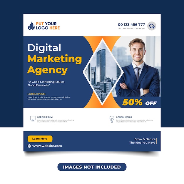 Digital marketing agency social media banner