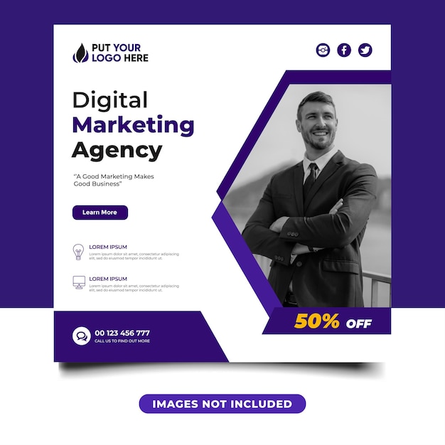 Digital marketing agency social media banner