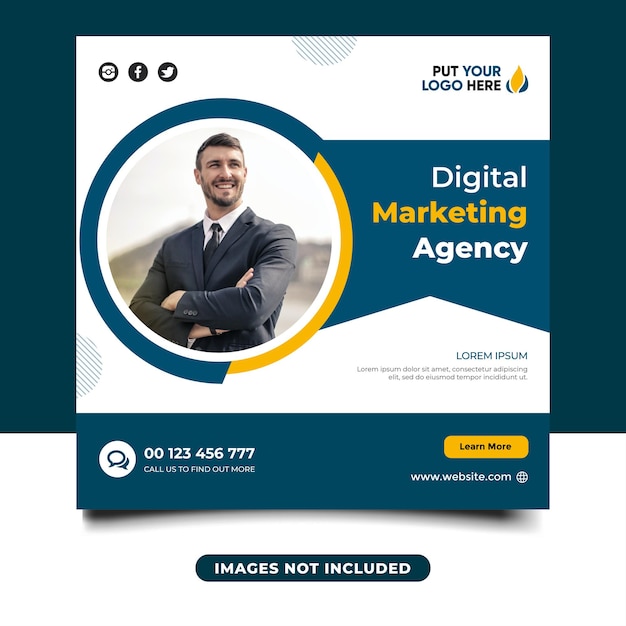 Digital marketing agency social media banner