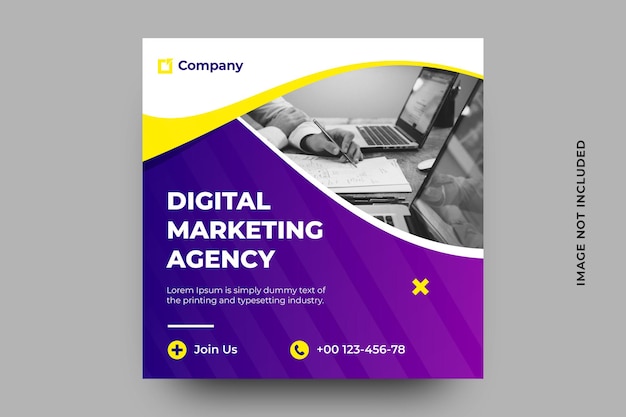 Digital marketing agency social media banner