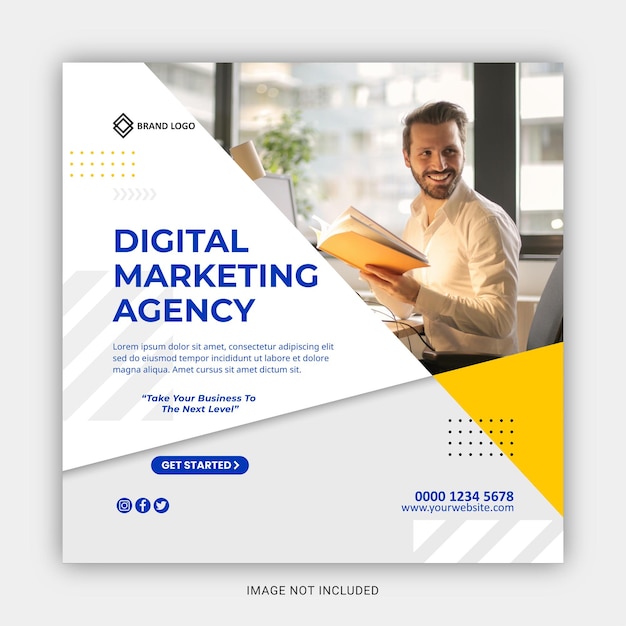 Digital marketing agency social media and instagram post