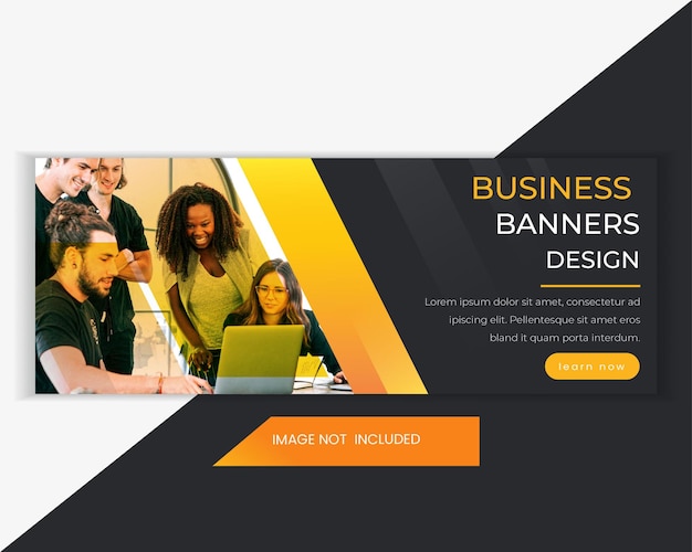 Digital marketing agency social media page cover and web banner template design