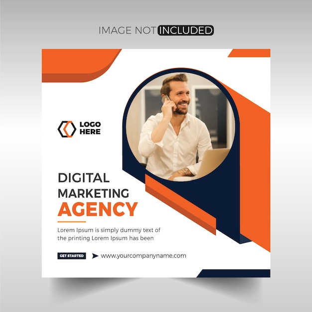 Digital Marketing agency social media post banner, bundle of template for your business